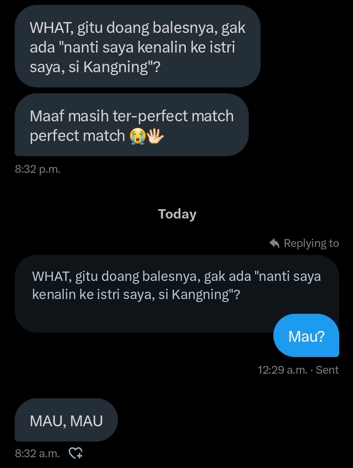 wxingyuee's tweet photo. Oh my Kangning ada yang mau kenalan sama kamu, eh salah.. Xinyu @zhouxihyu ini Chai An kenalin sama my wife, Kangning!

#PerfectMatch https://t.co/Mt3MIQ76Zd