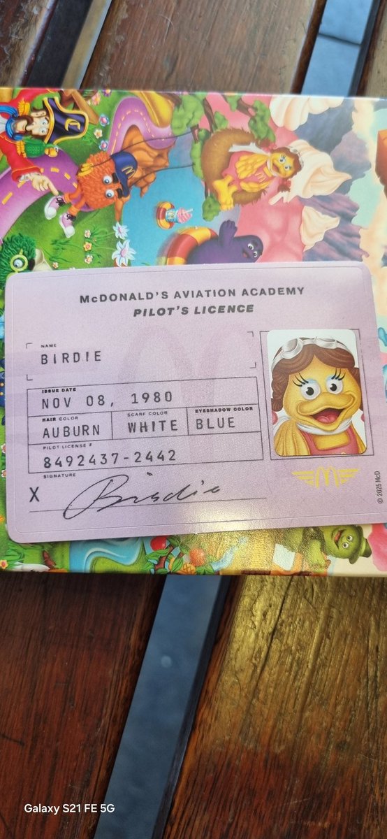 RoeTheonie's tweet image. This is the first time I never see this 😆🩷💛🩵🤍 #mcdonald #birdietheearlybird #thefirsttime