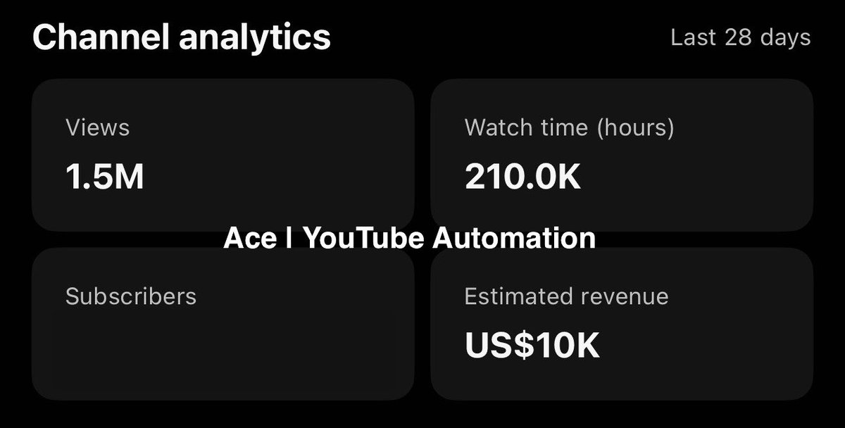 Ace | YouTube Automation tweet media