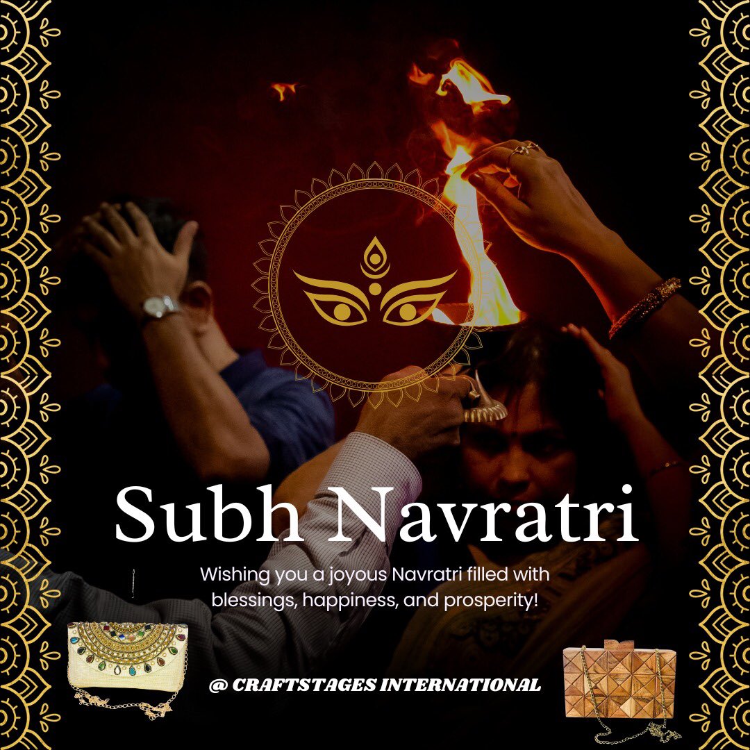 CraftstagesCs's tweet image. Best Wishes to all of you on the occasion of Shakti worship Shardiya Navratri. Hail mother goddess! 🙏💕. #craftstagesinternational #Subh Navratri #india