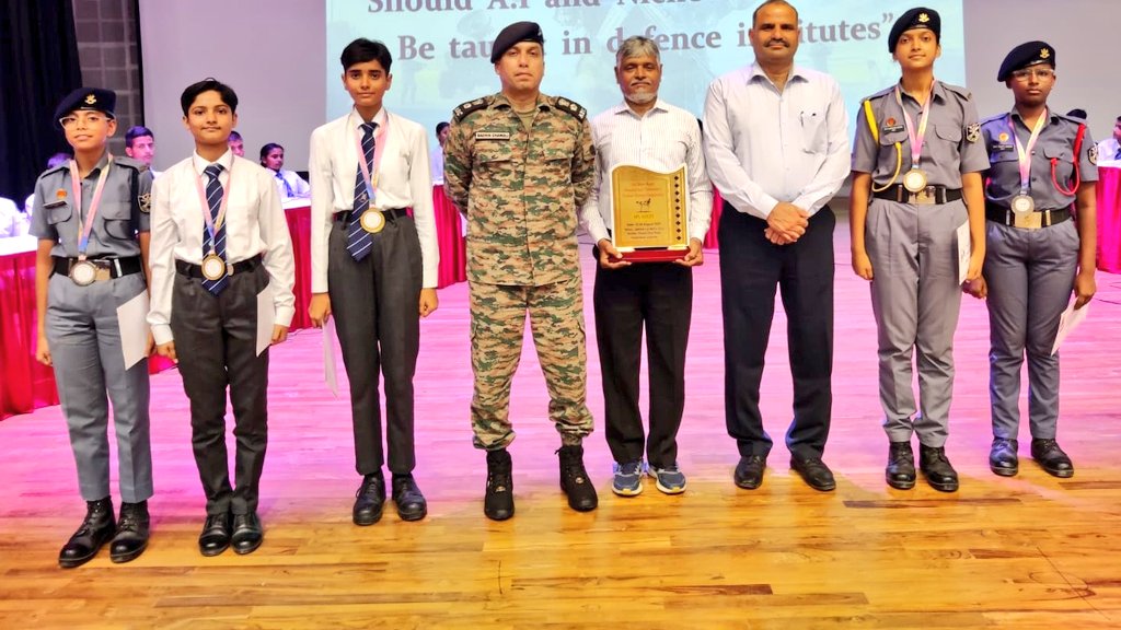 #taekwondo 
Our Cdts secured 4 Gold and 2 Silver medals in a State level Taekwondo championship conducted in Lucknow. Among all Cdt Anugya made us proud by securing 2 Gold medals alone. Principal congratulated Cdts &amp; highlighted contribution of Mr Madeem our Taekwondo instructor.