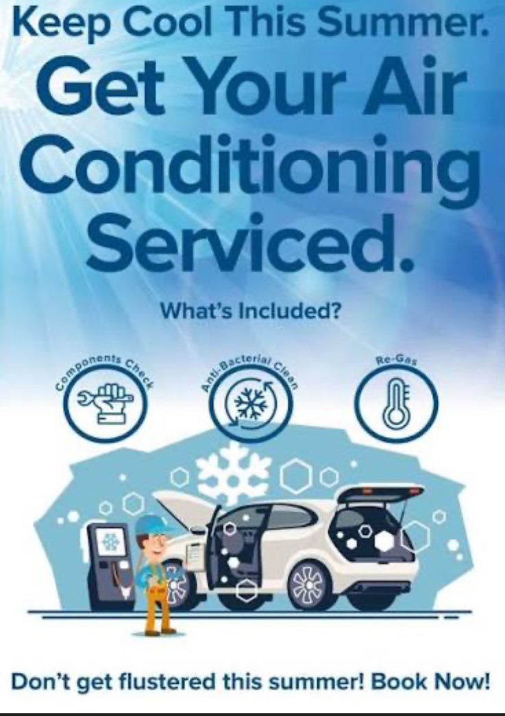 🥵Do away with the heat inside your car!
Is your car's AC blowing warm air? Don't sweat it!
Our expert regassing service will bring back that ice-cold blast, making every drive a cool and comfortable journey.
• Book your car aircon regas on 0780676065