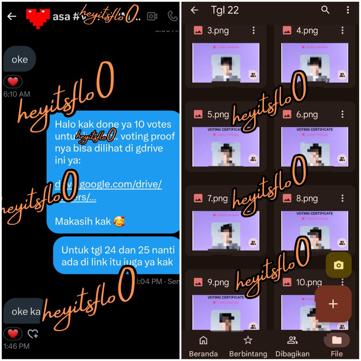 Heyitsflo0's tweet image. #testimoni_flo
Done hari ini 22 sept✅️ makasih kk semuanya💕

No minimal order ya. Berapapun boleh 🥰
Hari ini masih ada slot loh✅️
📩 DM ya

💰Rp. 1.500/vote

#zonauang wtb wts open jual beli global vote b2p jasa voting want to sell buy boys2planet boys planet bp2 kpop mnet