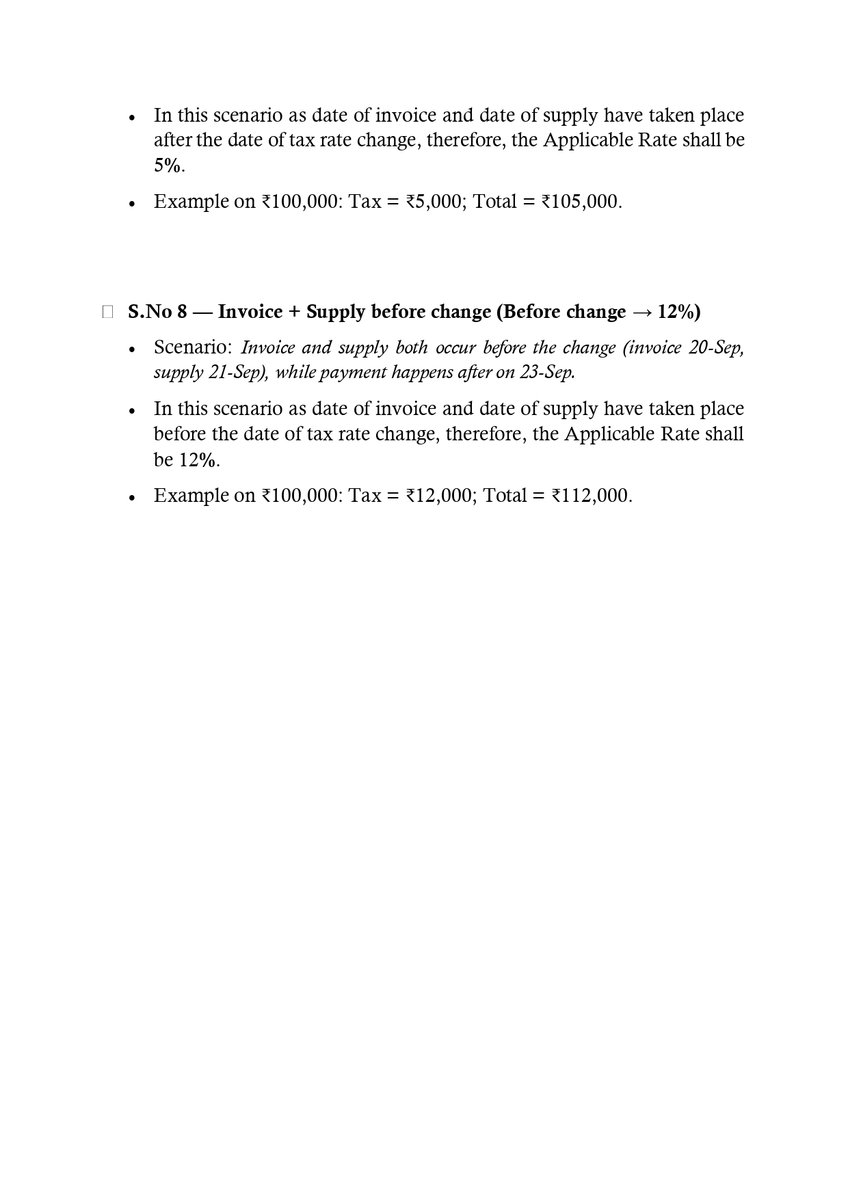 Continuing with our endavour to clarify GST 2.0 changes,  Case Scenarios on GST Rate Change are being shared for better understanding of stakeholders as well as common public
<a href="/cgstchdzone/">CGST Chandigarh Zone</a>
<a href="/DgtsDzu/">Dgts DZU</a>
<a href="/cbic_india/">CBIC</a>