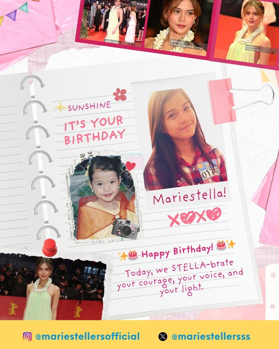 May this year and the next bring you even more opportunities you deserve, and may you shine fearlessly. 🌟 

Here’s to more dreams, more laughter, and more moments to STELLA-brate where you rise with confidence and joy. 

We love you, <a href="/MissMarisRacal/">Maris Racal</a> 🩷💛
#MarisRacal