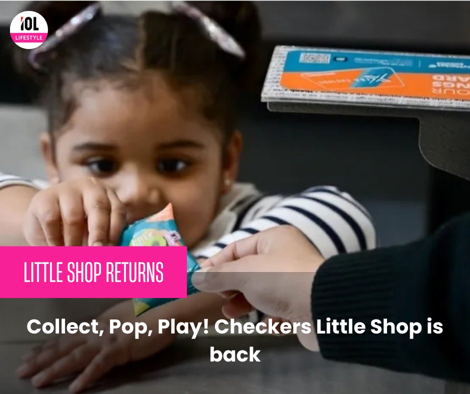 IOL's tweet photo. South Africa's cherished Checkers Little Shop retail campaign is back for a fifth exhilarating round, much to the delight of parents and children alike.
#lifestyle #shopping #Checkers #LittleShop #parents #children
Read on https://t.co/UQAvFsaa6N https://t.co/3apj61rWN4
