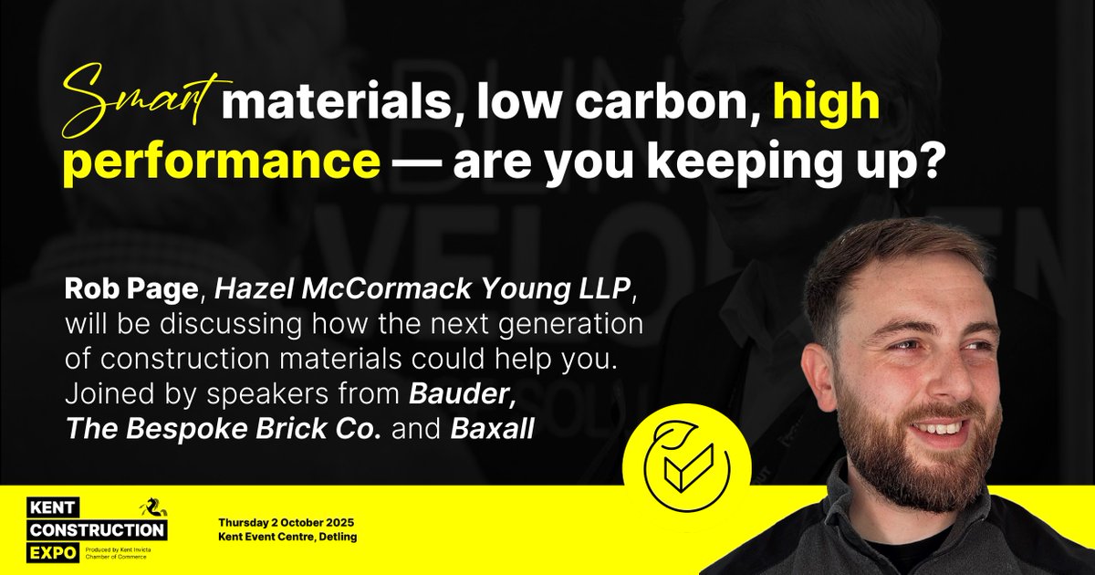 KentConExpo's tweet image. The next generation of construction materials are waiting to be used- from low carbon options to smart, high-performance products. This session features insights from an architectural technologist &amp;amp; leading contractors in the industry- Bauder, The Bespoke Brick Co &amp;amp; Baxall #KCE25