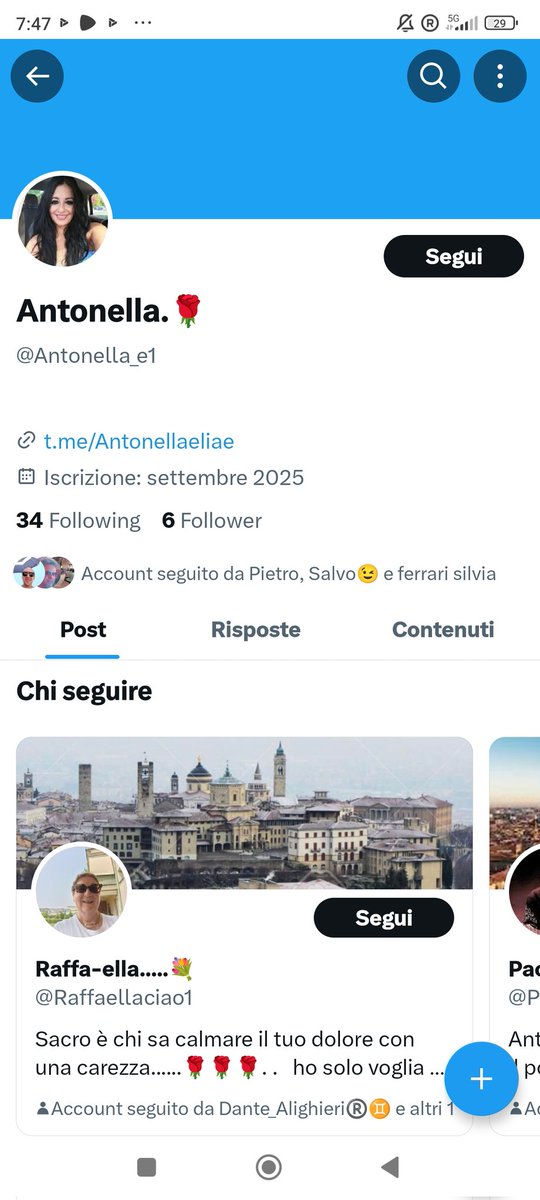 Antonel08210523's tweet image. Buongiorno visto che sono fuori, questa persona continua a rubare le mie foto anzi l ha cambiata e Twitter non ha fatto nulla,la denuncerò si carabinieri e polizia postale è andrò avanti, intanto aiutatemi a segnalare e retwittare grazie mille 🙏🙏