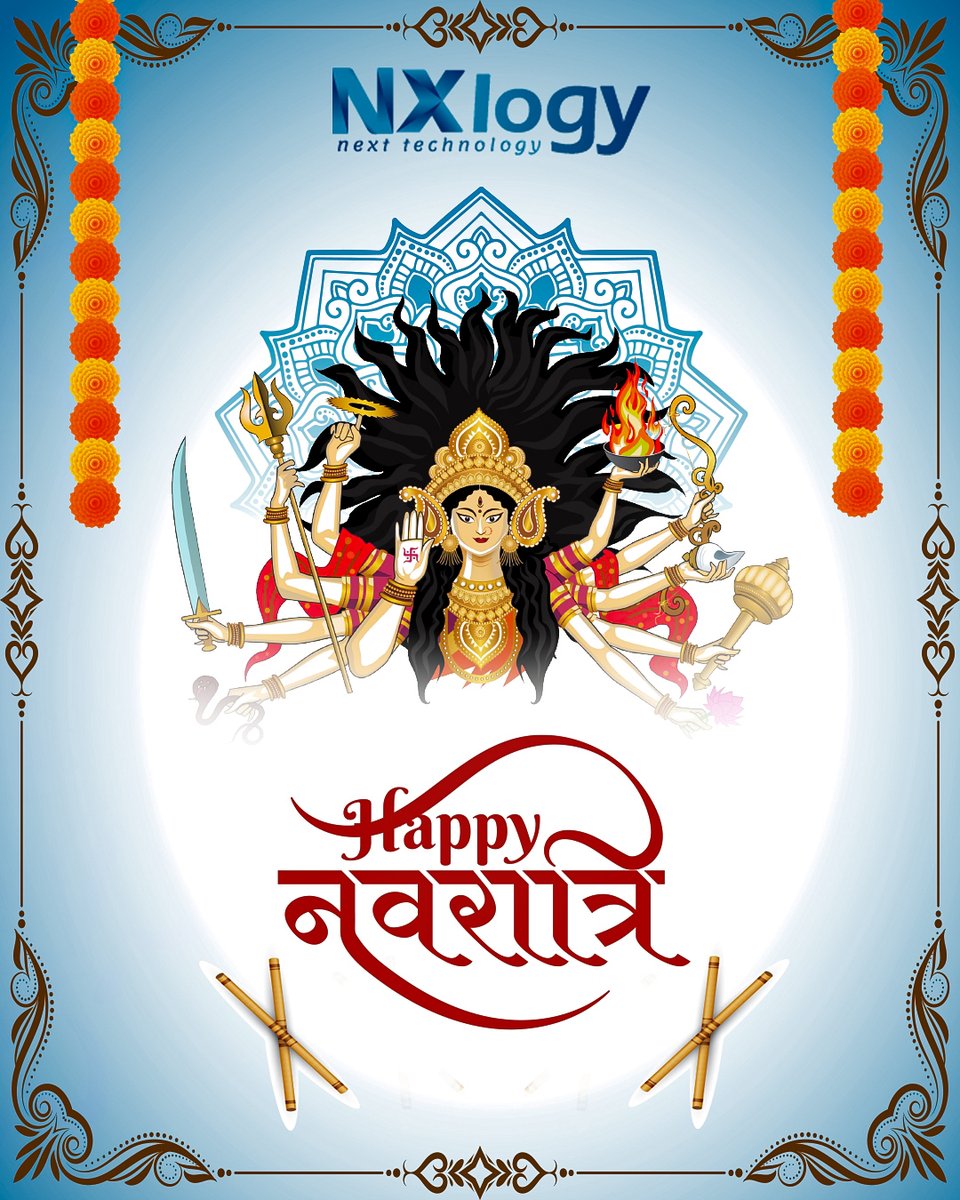 nxlogy's tweet image. 🌼Happy Navratri!🌼

As the vibrant festival of Navratri begins, let&apos;s come together to celebrate the divine feminine energy that empowers us all.🕉️
May Maa Durga bless you with strength, wisdom, and prosperity in every step of your journey.🙏💃

#HappyNavratri #NXlogySolutions