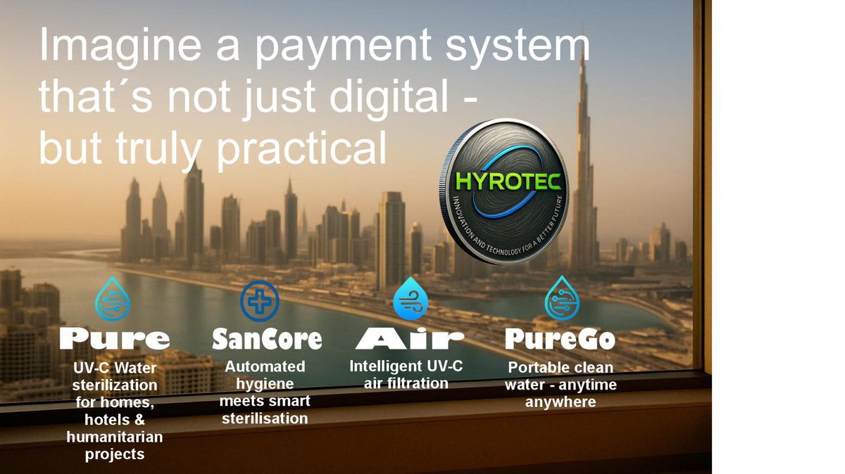 hyrotec's tweet photo. Kickstarter wasn’t the end. It was the beginning. 🚀

Our vision goes beyond one product:
💧 Pure &amp; PureGo
🌬 Air
🚻 SanCore
💳 Pay &amp; HTC Coin

From prototype ➝ serial production, the journey starts now. 

#Hyrotec #Innovation #Impact https://t.co/OYFOVM9nKn
