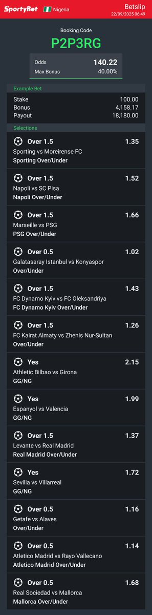 New week New blessings will go again , just three days journey game I wish good luck 💝💝🙏🙏🙏P2P3RG