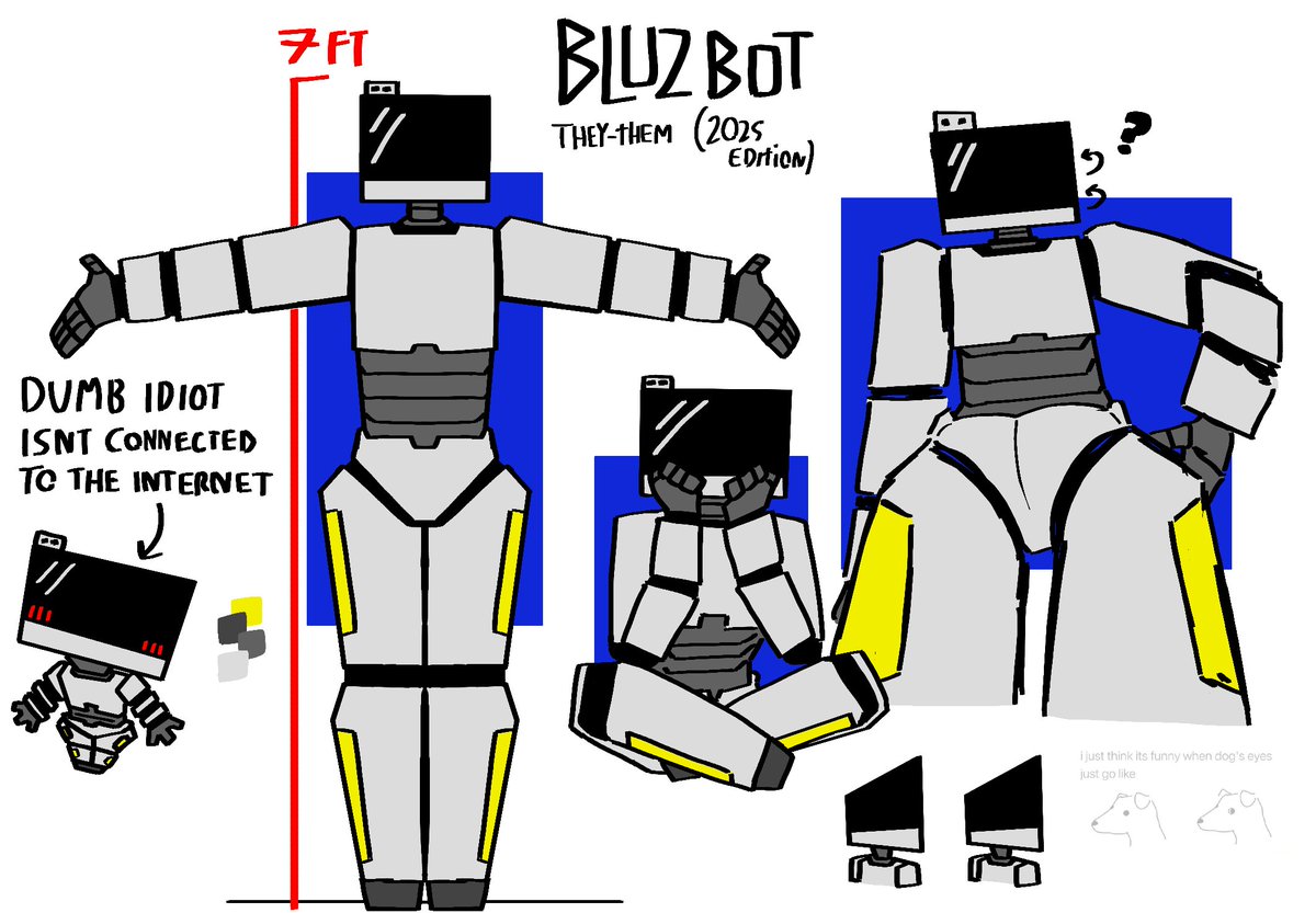 BluzzekAlt's tweet image. Look at this robot.
look at them. 
aren't they cool?
they are.