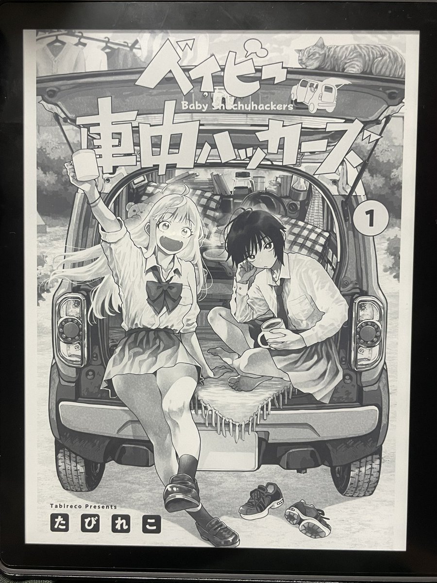 「ベイビー車中ハッカーズ」を読みました。それなりに日々の暮らしを送っているけど、どこか寂しさを抱えて生きている女の子2人が、ひょんなことから一緒に車中泊を通じて仲良くなっていくお話。表情豊かな交流が見ていて楽しいし、ごはん描写はおいしそうだし、車含めた風景描写も良くて。オススメ!