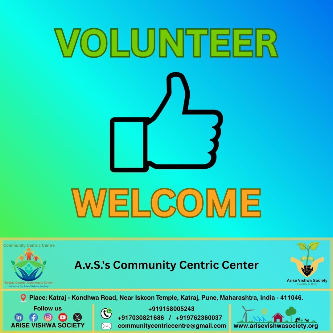 AriseVishwa's tweet photo. We're grateful for your time, energy, & compassion! As a volunteer at the Community Centric Centre, you'll be part of a dynamic team making a positive impact in our community.
#VolunteerWelcome #CommunityCentricCentre #AriseVishwaSociety #TopNGO #SDGS #ESG #Everyone #Highlight https://t.co/Ksv0uJlHcB