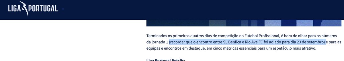 d20fernandes's tweet image. 🤡 Segundo o Record, a Liga entende que o Benfica pode usar Sudakov e Lukebakio contra o Rio Ave porque afinal não houve adiamento mas sim “marcação” de jogo? Curiosamente, no site oficial do mesmo organismo está escrito preto no branco: “encontro adiado”.
Em Portugal já não é…