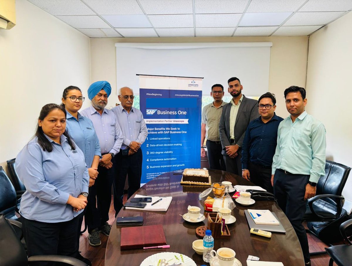 Uneecops's tweet image. Uneecops is elated to kick off a new #SAPBusinessOne implementation with a legacy-rich leader in the machinery manufacturing space.

See pictures of the #kickoff meeting.

#projectkickoff #celebration #saleskickoff #saperp #sapsuccess #erpsoftware #digitaltransformation #sapindia