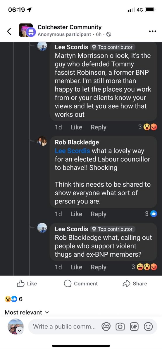 Why is Labour Colchester and  <a href="/Essex_CC/">Essex County Council</a>  councillor <a href="/LScordis/">Cllr Lee Scordis</a> threatening peoples livelihood? 
<a href="/SpeechUnion/">The Free Speech Union</a> <a href="/JournoJones05/">Sydney Jones 🇬🇧 (POB) 🟣</a> 
<a href="/GBNEWS/">GB News</a> hasn’t he been your guest a few times?