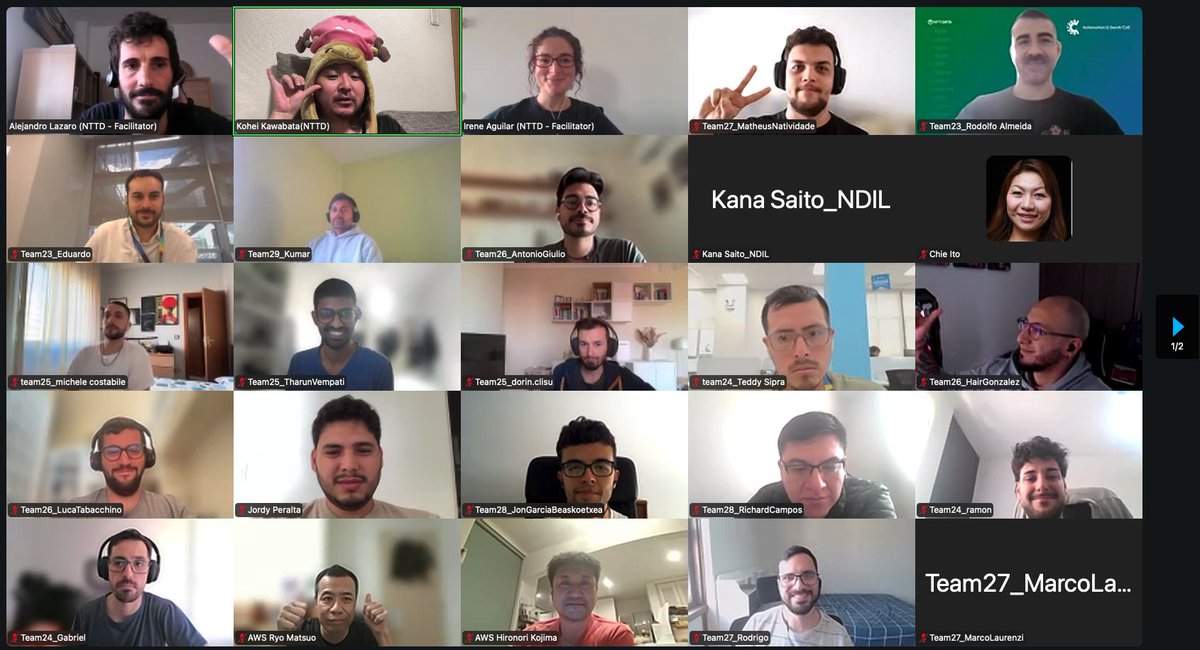 NTTDATA's tweet image. 🚀 NTT DATA Global AWS Jam 2025 was a huge success!
🌍115+ professionals from around the world came together for a gamified cloud challenge, tackling real AWS scenarios!
👏Congrats to our winners—and a big thank you to all participants!
#NTTDATA #AWSJam