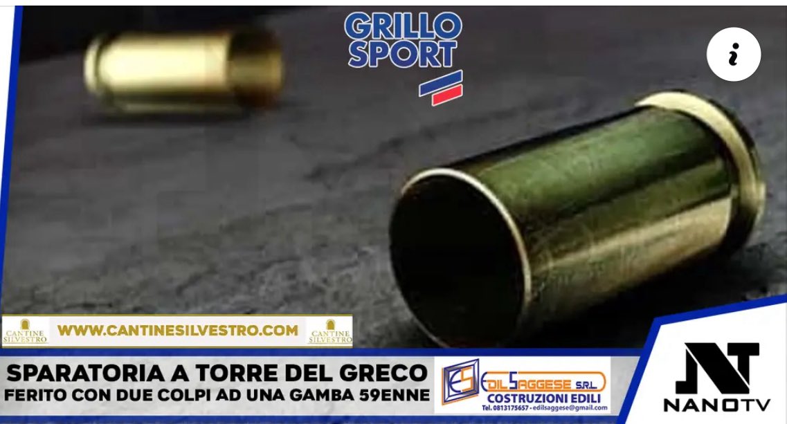 nanotvit's tweet image. #TorredelGreco -
Raid sul lungomare, ferito un 59enne a colpi d’arma da fuoco 

nanotv.it

#Cronaca #Spari #NanoTV