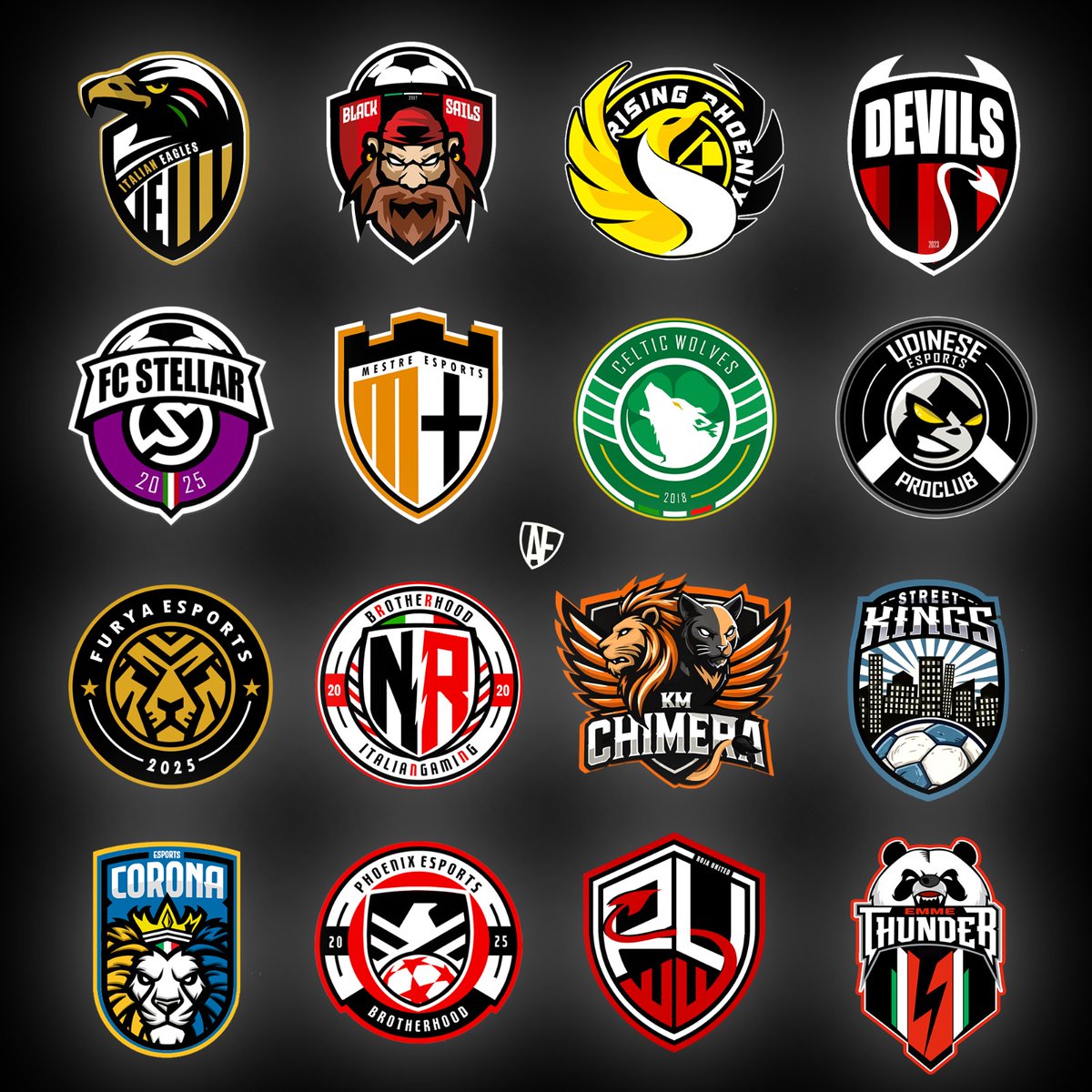 CREA IL TUO LOGO, CAMBIA IL VOLTO DEL TUO CLUB
🎨 <a href="/AF___official/">AF design</a>