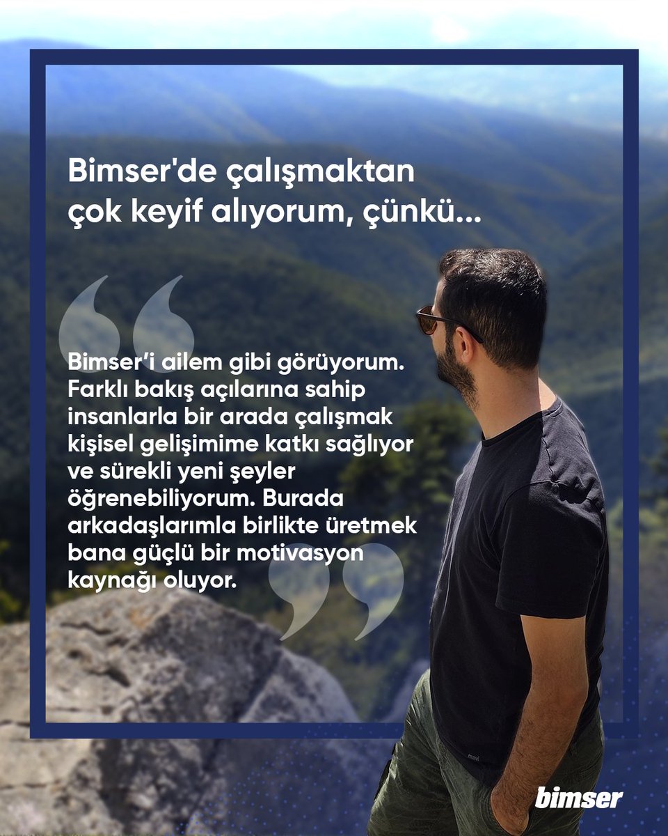 Bimser’de birlikte ürettiğimiz her çözümün arkasında, işini tutkuyla yapan ekip arkadaşlarımız var. 

İşte karşınızda bEAM Kıdemli Ürün Yöneticimiz Önder Parmaksız. Gelin, hep birlikte onu daha yakından tanıyalım! 😊 

#Bimser #bEAM #MeetTheTeam #EkibimizleTanışın