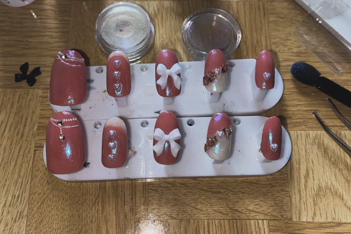 写真の撮り方が悪いだけでホントはもっと色味がかわいいんです！でも結構自信作