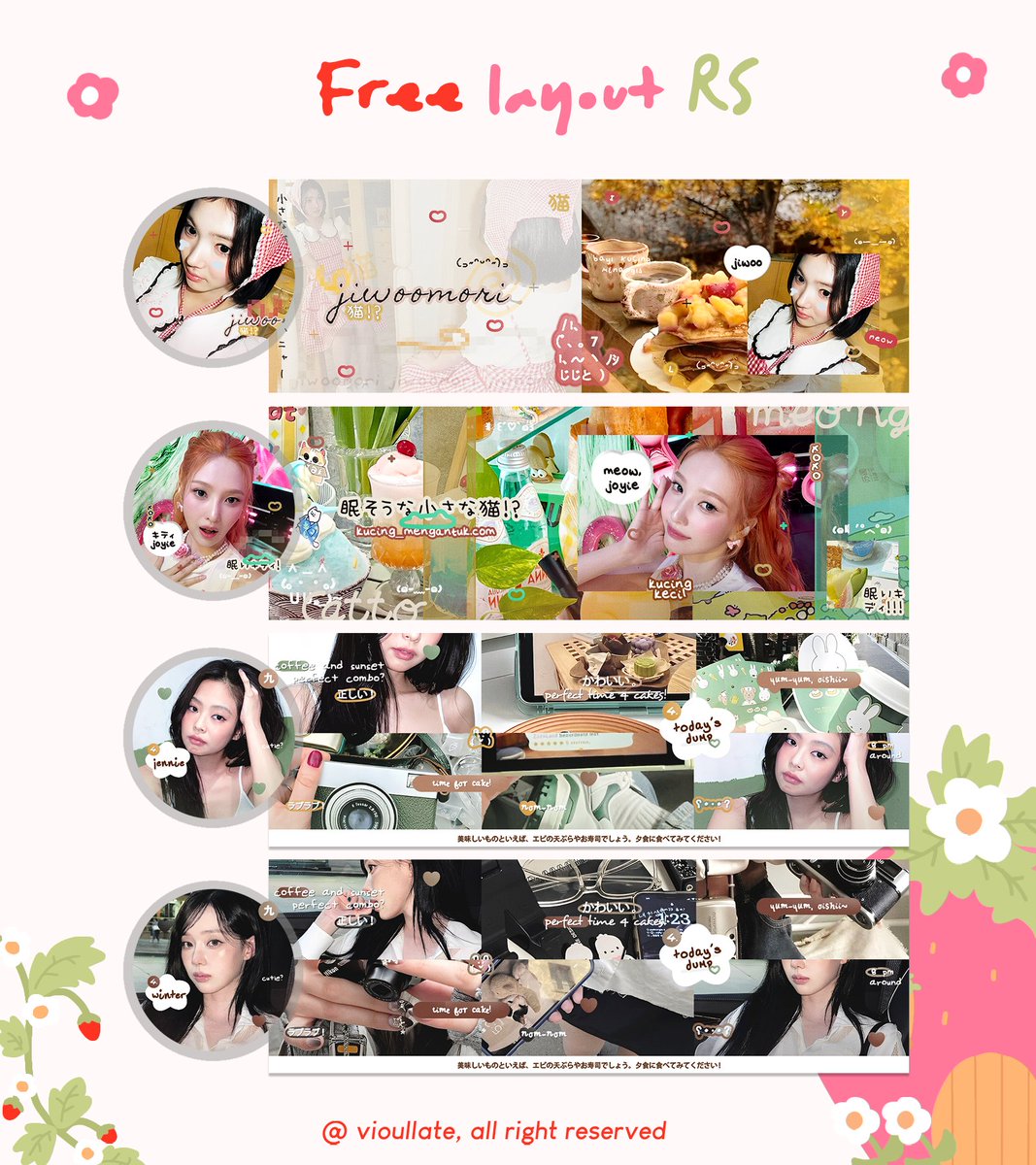 vioullate's tweet image. A repost will be appreciated 🫶

Hai, Dalam rangka merayakan Carlos sainz podium, kak @Iaurenjun mau bagi-bagi layout ready yeyy ! ! 🏅🏆

🍓 : by reply
⏰️ : sekarang - 21.00 wib

Scroll ke bawah untuk rules yaa
{ #zonauang #zonaba }