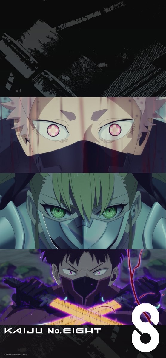 KaijuNo8_O's tweet photo. ◢◤
　第22話（第2期10話）「群発災害」
　場面写真壁紙 プレゼント💥　
◥◣

ぜひ待ち受けにご使用ください！

他の壁紙はこちら▼
https://t.co/2FCXBNTLLy

#怪獣8号 #KaijuNo8 https://t.co/nhCphp7KIv