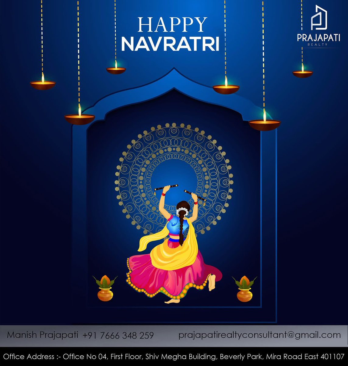 Manish96Tweet's tweet photo. Prajapati Realty Wishes you Glorious Nine Days of Devotion, Spirituality, &amp; Happiness.,
May Goddess Durga Shower Her Blessings on You &amp; Your Loved Ones...!!!✨♥️

#PrajapatiRealty #HappyNavratri #2025 #Festival #realestate https://t.co/biorTMbid5