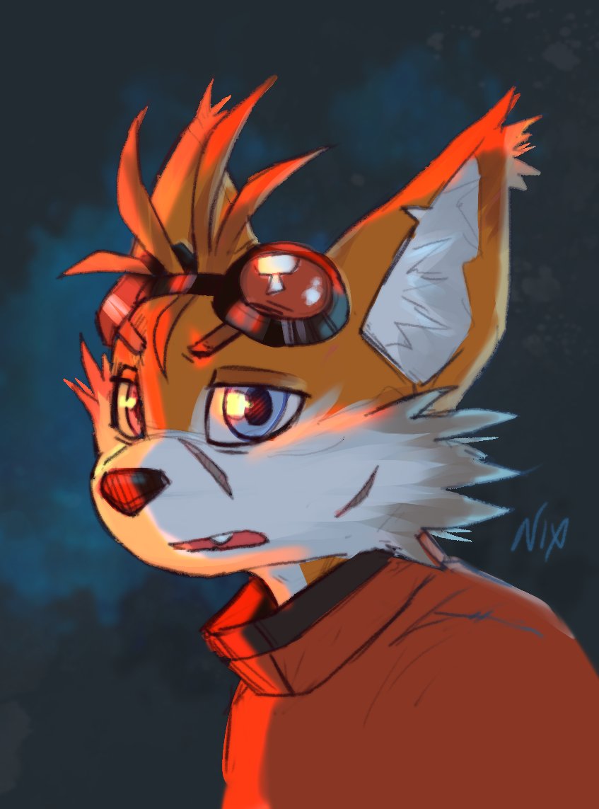 "Who Can You Trust?"

More random quickie art from today while I have the time and energy.
So Tails has a version called Nine- I am not deep into the lore but he seems fun, so...