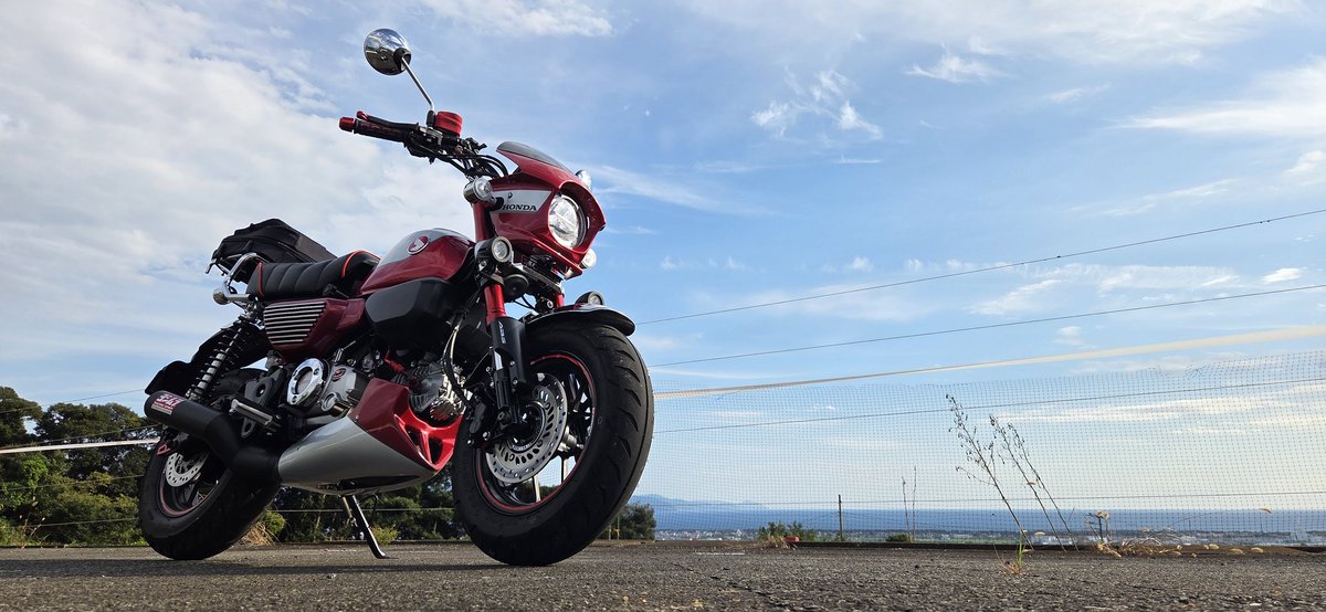 秋の空、爽やか快適ツー🐒
 #モンキー125