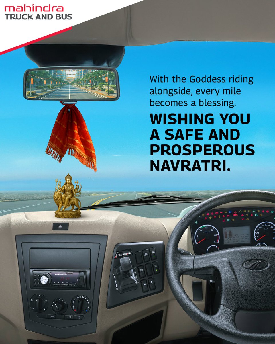MahindraTrukBus's tweet photo. May the spirit of Navratri light up your life with prosperity.

Happy Navratri!

#HappyNavratri #MahindraTruckAndBus

@vinod_sahay @drvenkatsriniv1 @RajeevMalik99 @raviawal @MoulickAtin @MahindraRise https://t.co/pifau6ikDp
