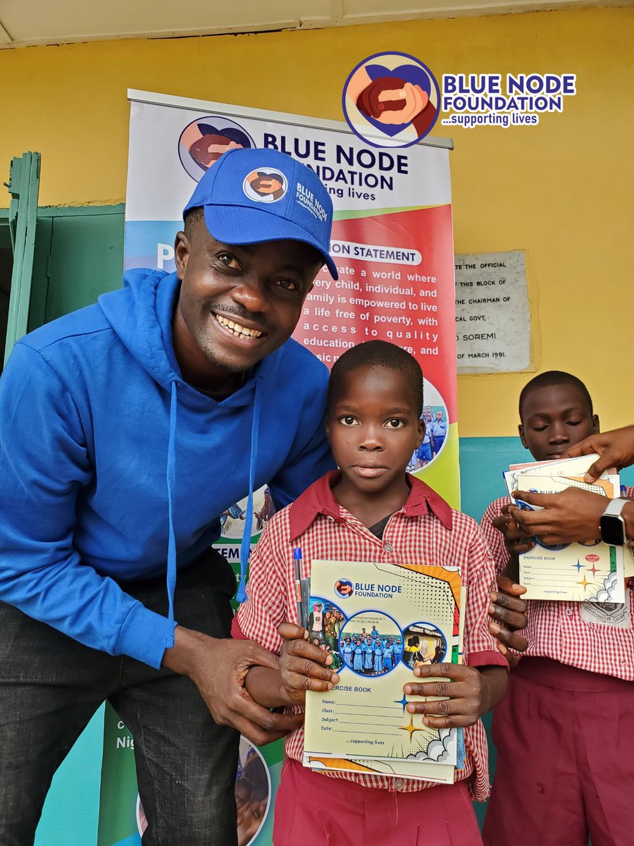 bluenodecares's tweet photo. Giving is not just about making donations, it’s about making a difference. Here are snapshots from our Back to School Outreach, changing lives, one pupil at a time. 📚✨ #BackToSchoolWithBlueNode #Trending #fypシ #charity #bluenodefoundation #viral #TrendingNow #ngo #giving https://t.co/G9Z5fqpfUU