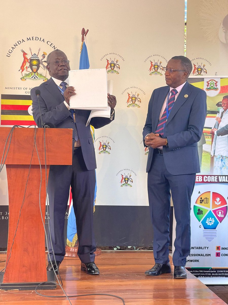 david_serumaga's tweet photo. #HappeningNow at @UgandaMediaCent: Official Release of the #UNEB2025 Examinations Timetable by the Executive Director, @UNEB_UG, Mr. Dan Nokrach Odongo. 

#PLEUCEUACE
@Educ_SportsUg @JanetMuseveni @Blessedjkm1 https://t.co/p3tkcsy6RJ