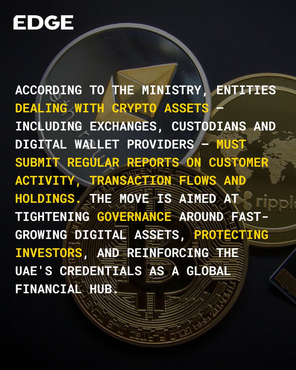 itp_tech's tweet image. UAE has introduced a new set of tax rules governing crypto assets, with the Ministry of Finance unveiling the Crypto-Asset Reporting Framework (CARF) to strengthen oversight and compliance across the sector.
Find out what it requires: loom.ly/lNIpbZc