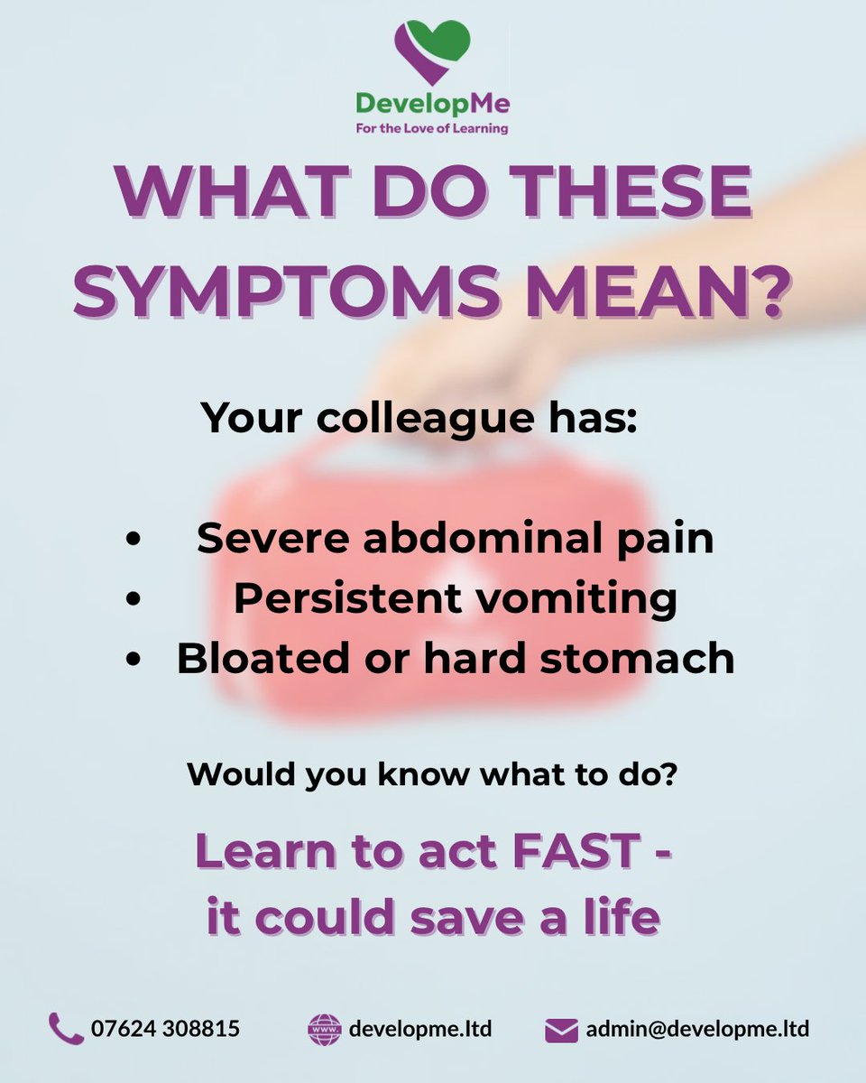 developmeltd's tweet image. ANSWER: An appendicitis
Severe stomach pain with vomiting and bloating isn’t “just a bug.” 🚨 It could be appendicitis. Don’t wait - get medical help quickly. 
#WhatDoTheseSymptomsMean #Appendicitis #DevelopMe
