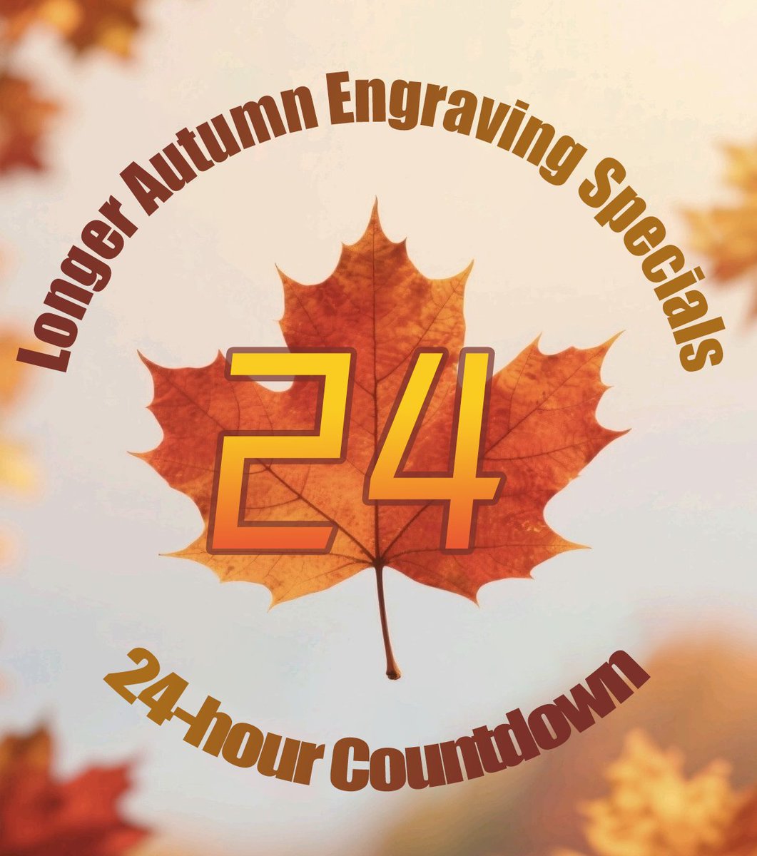 🍂 LONGER Autumn Sale ⏰ 24h Left!
💰 Up to $490 off machines
🎁 Ray5 (excl. Mini) → Free 70 pc pack
💎 $300→Acrylic | $600→175 pc | $900→2× Points
👉 tr.ee/ss9qs0b9mz
#longerlaser #laserengraver #longerray5 #longernano #longerb1 #AutumnSale