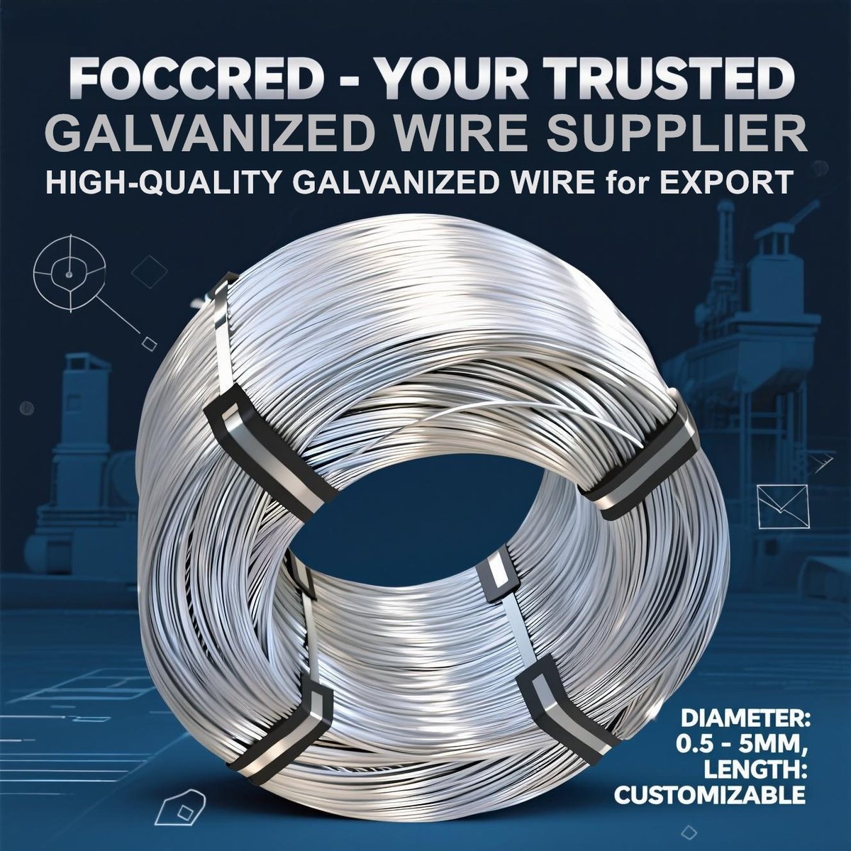 robin08021's tweet image. Strong. Corrosion-resistant. Reliable.
 Foccred Galvanized Wire – perfect for construction, fencing, agriculture &amp;amp; industrial use.
📧 robin@foccred.com | 🌐 foccred.com
#GalvanizedWire #GIWire #WireSupplier #Foccred