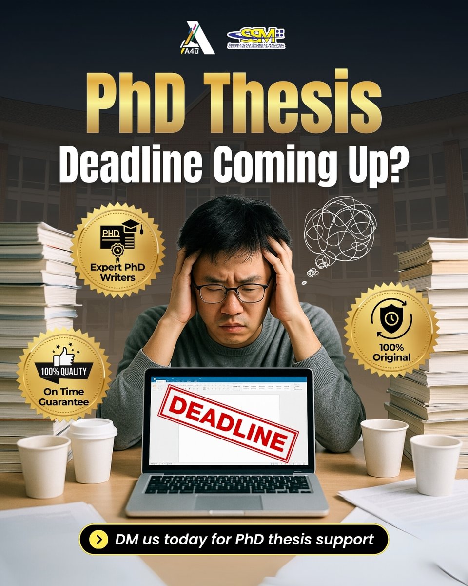 assignment4u_'s tweet image. 😵‍💫 Blank Word doc. Supervisor asking “progress?”. Deadline dekat.

PhD life = not about IQ, but surviving workload.

3 quick hacks:
1️⃣ Write section by section
2️⃣ Use Zotero/ EndNote/ Mendeley
3️⃣ Start data analysis early (SPSS/ NVivo/ Stata)

But kalau still drowning →…