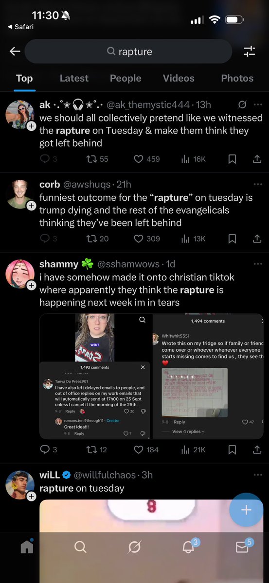 HIGH RISK GAMBLE 🎲

But I think this is a good narrative &amp; meme since trenches been dry bc of $aster and bnb flood

Let’s return to solana one last time before the $rapture

Christian’s believe that the rapture is happening this Tuesday

Been seeing it all over TikTok and X last