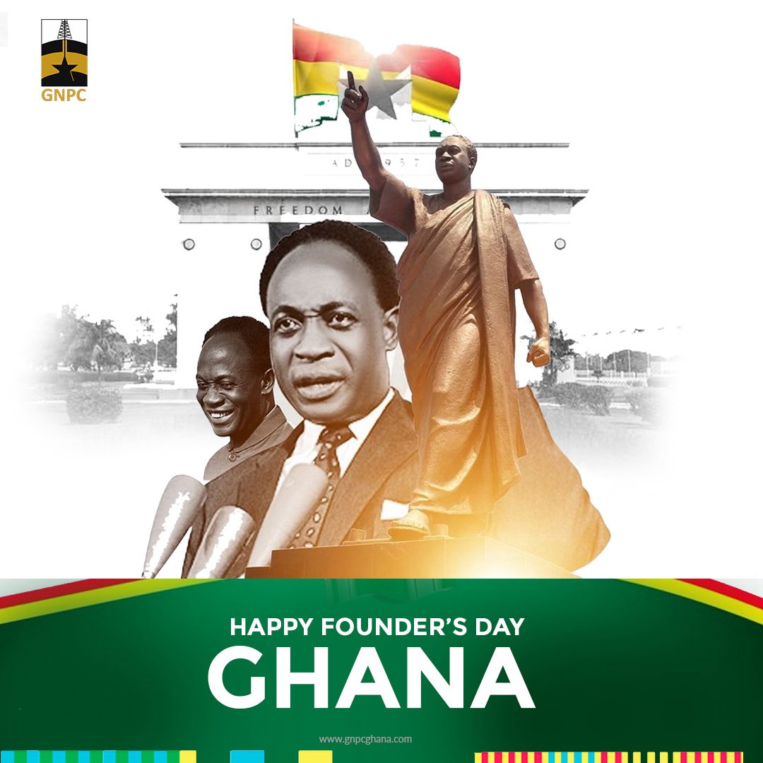 GNPCGhana's tweet image. Founder’s Day reminds us of where Ghana began. Our 40-year journey reminds us of how far we’ve come.

Together, they call us to keep building the future, safeguarding energy security, advancing development, and driving a stronger tomorrow for all Ghanaians.

Happy Founder’s Day…