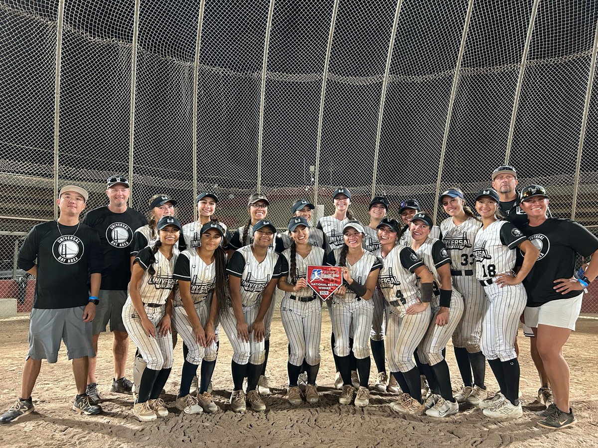 We, <a href="/UniversalTatro/">Universal Bay Area-Tatro 18U Gold</a> , battled through 5 games today to win a 2026 Premier 18u <a href="/PGFnetwork/">PGF</a> berth!  Let’s go, UBA!!!  
See you at the beach July 2026 🥎🌊 #ubafamily #2026recruit #MiddleIF