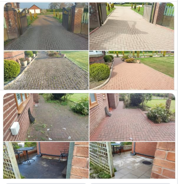 PRESSURE WASHING SERVICE FOR :-
Patio Cleaning  ,Driveway Cleaning.

Moss, weeds, algae and general grime will be removed during the cleaning process.

We cover Chester , Ellesmere Port , Flintshire &amp; areas.

==>> ChesterPressureCleaning.co.uk

Tel : 07727 261690
Tel  : 01244 664032