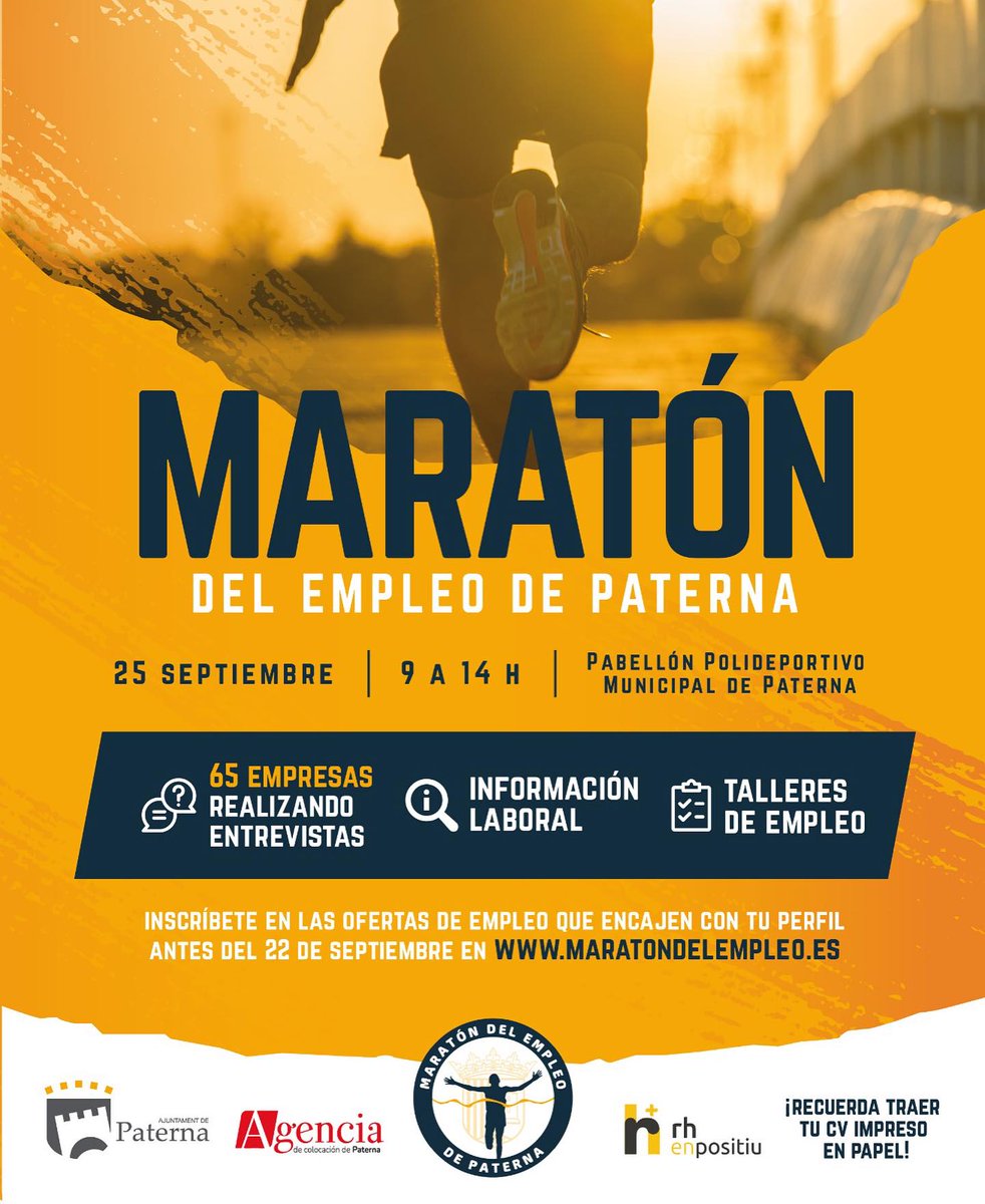 CRNMaderaCorcho's tweet photo. 🔜Este jueves 25 de septiembre, el CRN Madera y Corcho estará en el I #MaratónDeEmpleoPaterna
¡Ven a conocernos! Ofrecemos formación especializada en #madera y #mueble
📆 9:00-14:00 - Polideportivo Municipal.
¡Os esperamos!
#somoscrn #empleo #formación #forodeempleo https://t.co/lqQGMxt6bJ