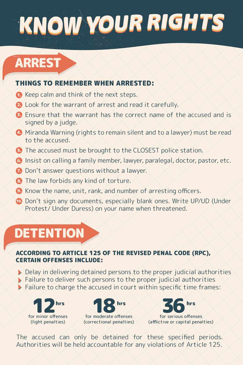 rkivednotes's tweet photo. With the news of people being arrested and missing, please, please, please check on your peers 🫂

I have found some sources that can hopefully help!

Please stay safe, know your rights, at ipatuloy ang pag tindig! ✊🏼

CTTO
#BahaSaLuneta 
#TrillionPesoMarch https://t.co/0hS1fIFhlL