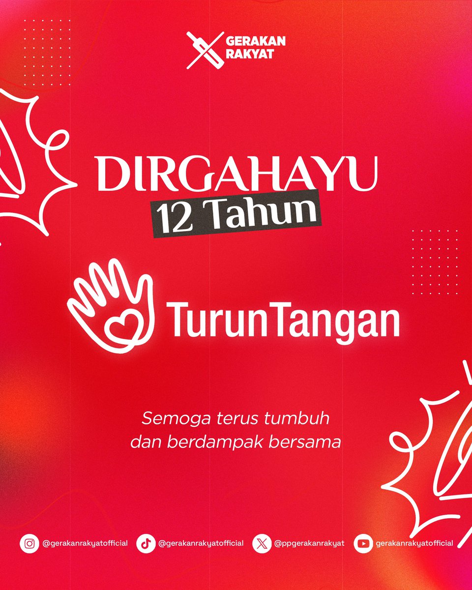 gerakanrakyatid's tweet photo. Selamat ulang tahun ke 12! https://t.co/3dhiGATKjO