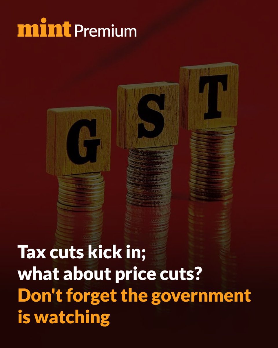 India’s biggest GST reform kicks in today — slashing prices on TVs, ACs, fridges, insurance premiums, and more🚨 

The govt vows strict watch to ensure savings reach consumers, not just company coffers. Will this be the real relief for households?

Tap to see which products got