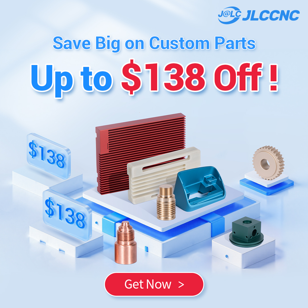 JLCCNC_Official's tweet image. More making, less spending.
Up to $138 off your CNC machining order at JLCCNC.
Get the custom parts you need without breaking the bank.
🛠️ jlccnc.com/?from=cncxx

#cnc #prototyping #jlccnc #engineerlife #cheapcnc #cncmaterials