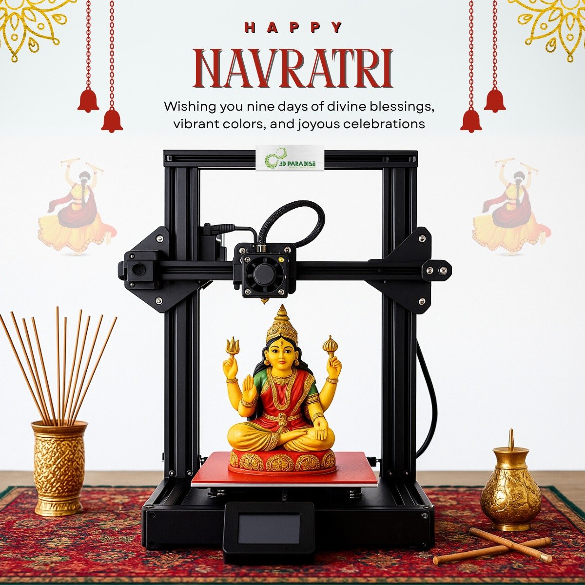 paradise_3d's tweet image. 🌸✨ Happy Navratri ✨🌸

May these nine days fill your life with divine blessings, strength, and joy.

At 3D Paradise, we celebrate the spirit of creation—layer by layer, day by day. 🙏💫

#HappyNavratri #3DParadise #Festivevibes #3DPrinting