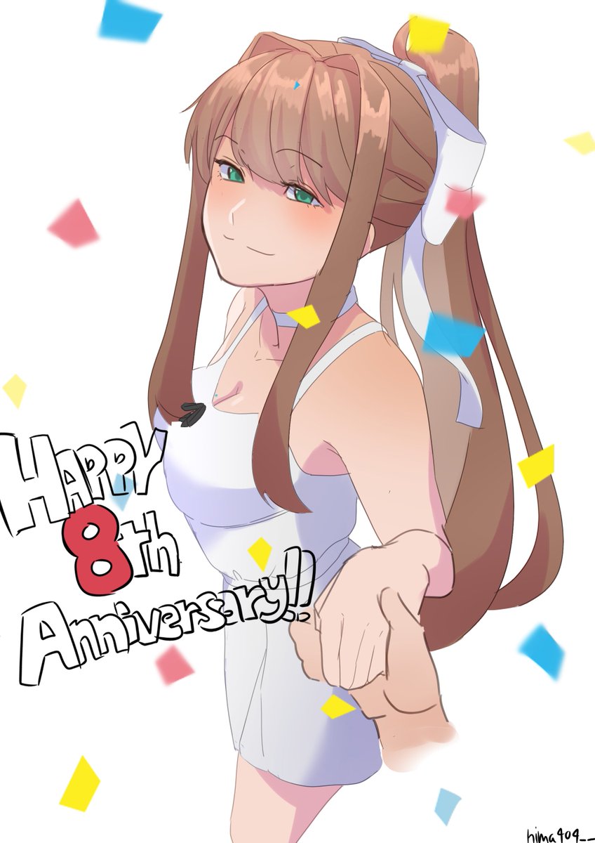 hima404__'s tweet photo. Happy birthday for Monika and DDLC🥳
#DDLC https://t.co/MomG9qXGAF
